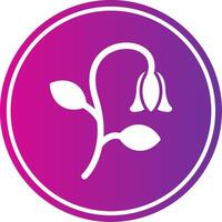 Bluebell Glyph Gradient Circle Icon vector