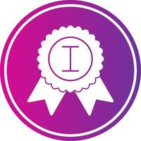 Medal Glyph Gradient Circle Icon vector