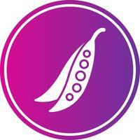 Pea Glyph Gradient Circle Icon vector