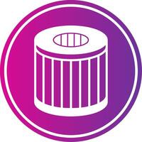 Oil Filter Glyph Gradient Circle Icon vector