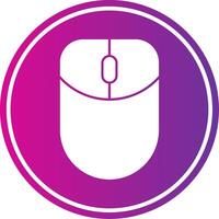 Mouse Glyph Gradient Circle Icon vector