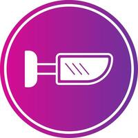 Side Mirror Glyph Gradient Circle Icon vector