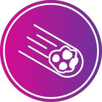 Meteorites Glyph Gradient Circle Icon vector