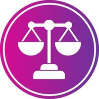 Balance Glyph Gradient Circle Icon vector
