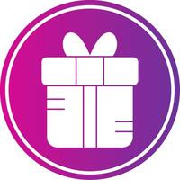 Gift Glyph Gradient Circle Icon vector