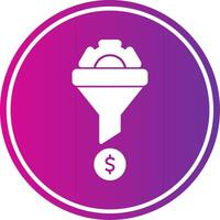 Conversion Glyph Gradient Circle Icon vector