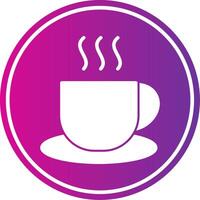 Coffee Cup Glyph Gradient Circle Icon vector