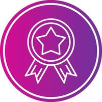 Win Line Gradient Circle Icon vector