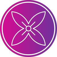 Bouvardia Line Gradient Circle Icon vector
