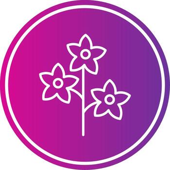 espuela de caballero línea degradado circulo icono vector