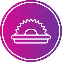 Saw Line Gradient Circle Icon vector
