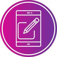 Editing Line Gradient Circle Icon vector