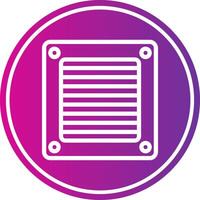 Ventilation Line Gradient Circle Icon vector