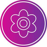 Violet Line Gradient Circle Icon vector