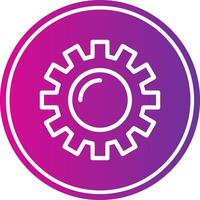 Setting Line Gradient Circle Icon vector