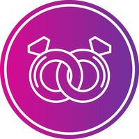 Ring Line Gradient Circle Icon vector