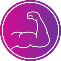 Strong Line Gradient Circle Icon vector