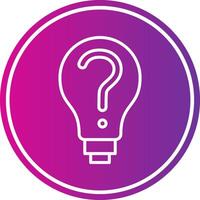 Decision Making Line Gradient Circle Icon vector