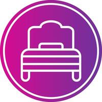 Rest Line Gradient Circle Icon vector