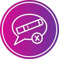 Quit Smoking Line Gradient Circle Icon vector