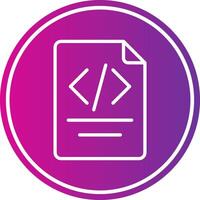 Paper Line Gradient Circle Icon vector