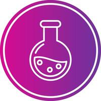 Flask Line Gradient Circle Icon vector