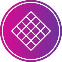 Tiles Line Gradient Circle Icon vector