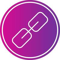 Hyperlink Line Gradient Circle Icon vector
