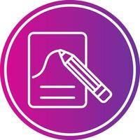 Sketch Line Gradient Circle Icon vector