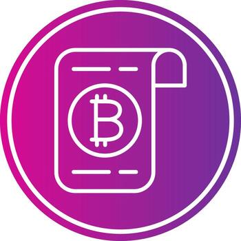 Ledger Line Gradient Circle Icon vector