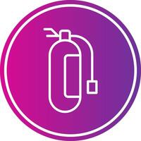 Fire Extinguisher Line Gradient Circle Icon vector