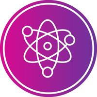 Neucleus Line Gradient Circle Icon vector