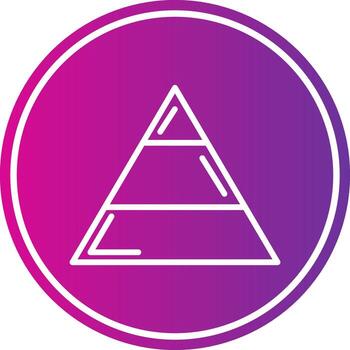 Importance Line Gradient Circle Icon vector