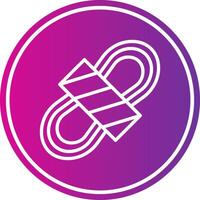 Rope Line Gradient Circle Icon vector