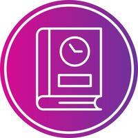 Duration Line Gradient Circle Icon vector
