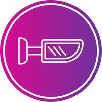 Side Mirror Line Gradient Circle Icon vector