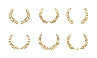 Laurel wreath element. Suitable for award and certificate design element. vector