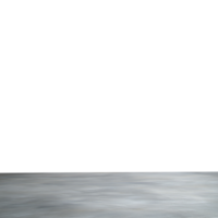 Empty concrete floor with a plain background, isolated on a transparent background png