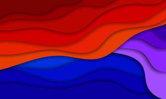 3d colorful wave pattern background vector