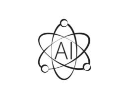 Ai, artificial intelligence icon. vector