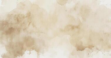Abstract horizontal watercolor nordic style background. Hand drawn texture. Brush stroked painting pastel golden brown color vector