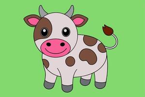 Rustic Cow Graphics for Creative Design Projects Ideal for Logos, Illustrations, and High-Quality Branding Solutions vector