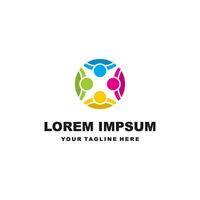 People shape logo design. Suitable for your design need, logo, illustration, animation, etc. vector