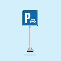 road sign icon, Parking traffic on blue checkered board. suitable for poster use and web icon vector