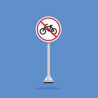 road sign icon, bicycles no parking allowed. suitable for poster and web icon use vector