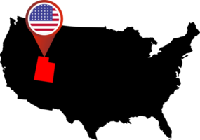 Utah pin map location png
