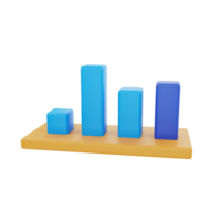 3D Rendering Chart Icon Object png