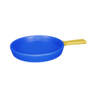 3D Rendering Frying Pan Icon Object png