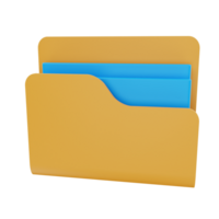 3D Rendering Folder Icon Object png