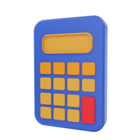 3D Rendering Calculator Icon Object png
